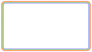 虹の映像フレーム素材のフリーイラスト Clip art of rainbow video frame