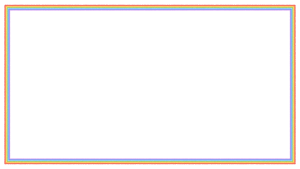 虹の映像フレーム素材のフリーイラスト Clip art of rainbow video frame　