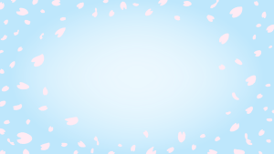 桜の花びらの背景素材のフリーイラスト Clip art of sakura-petals background