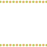 梨の映像フレーム素材のフリーイラスト Clip art of nashi video frame