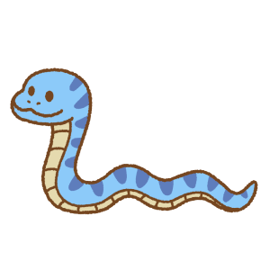 ヘビのフリーイラスト Clip art of snake