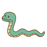 ヘビのフリーイラスト Clip art of snake