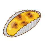 スイートポテトのフリーイラスト Clip art of sweet-potato cake