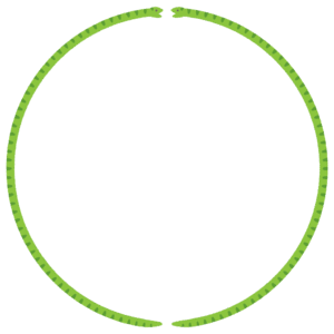 ヘビの丸フレーム素材のフリーイラスト Clip art of snake circle frame