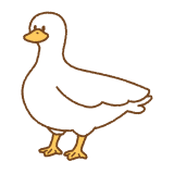 アヒルのフリーイラスト Clip art of duck