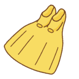 モノフィンのフリーイラスト Clip art of monofin