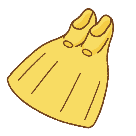 モノフィンのイラスト