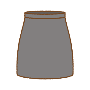 スカートのフリーイラスト Clip art of skirt