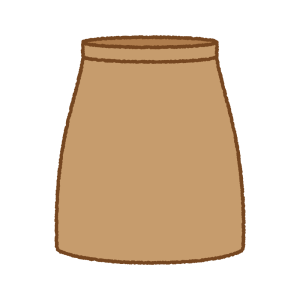 スカートのフリーイラスト Clip art of skirt