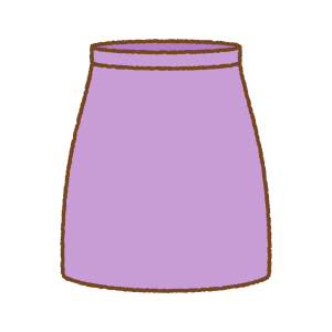 スカートのフリーイラスト Clip art of skirt