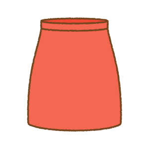 スカートのフリーイラスト Clip art of skirt