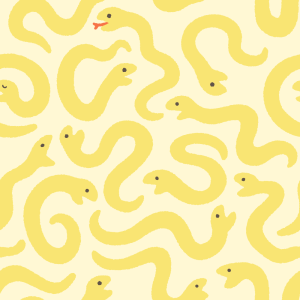 ヘビのパターン素材のフリーイラスト Clip art of snake pattern