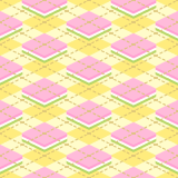 アーガイル風菱餅のパターン素材のフリーイラスト Clip art of hishimochi argyle pattern