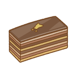 オペラケーキのフリーイラスト Clip art of opera-cake