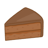 ザッハトルテのフリーイラスト Clip art of sachertorte