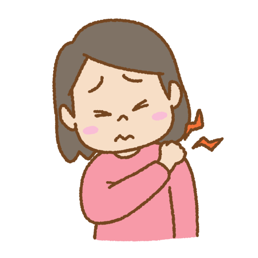 肩が痛い人のイラスト