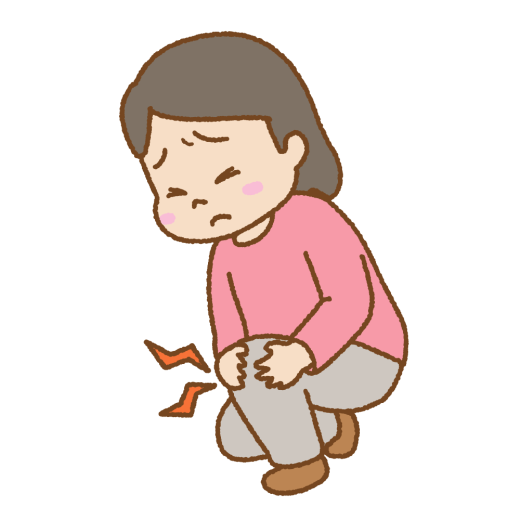 膝が痛い人のイラスト