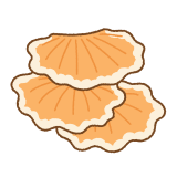 マスタケのフリーイラスト Clip art of sulphur polypore