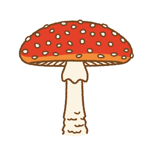 ベニテングタケのイラスト