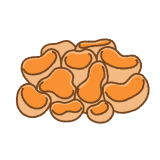 ヒイロチャワンタケのフリーイラスト Clip art of orange peel fungus