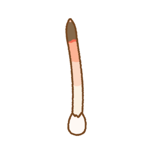 キツネノロウソクのイラスト Clip art of dog stinkhorn
