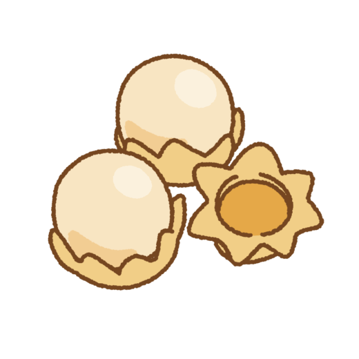 タマハジキタケのイラスト