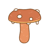 チチタケのフリーイラスト Clip art of weeping-milk-cap