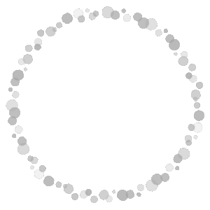 ドットの丸フレーム素材のフリーイラスト Clip art of dot circle frame