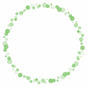 ドットの丸フレーム素材のフリーイラスト Clip art of dot circle frame
