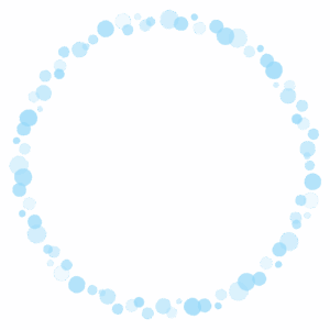 ドットの丸フレーム素材のフリーイラスト Clip art of dot circle frame