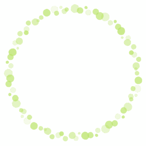 ドットの丸フレーム素材のフリーイラスト Clip art of dot circle frame
