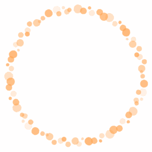 ドットの丸フレーム素材のフリーイラスト Clip art of dot circle frame