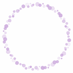 ドットの丸フレーム素材のフリーイラスト Clip art of dot circle frame