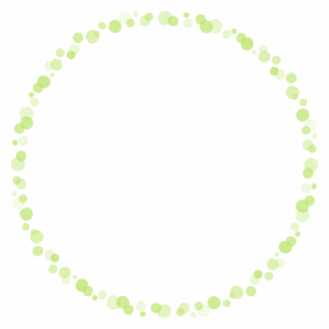 ドットの丸フレーム素材のフリーイラスト Clip art of dot circle frame