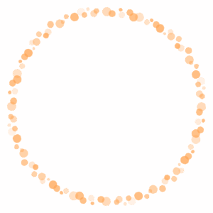 ドットの丸フレーム素材のフリーイラスト Clip art of dot circle frame