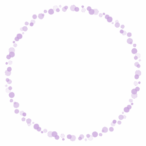 ドットの丸フレーム素材のフリーイラスト Clip art of dot circle frame
