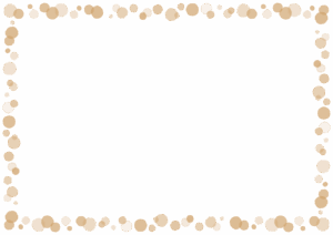 ドットのフレーム素材のフリーイラスト Clip art of dot paper frame