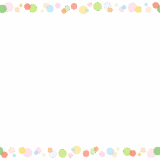 ドットのフレーム素材のフリーイラスト Clip art of dot paper frame