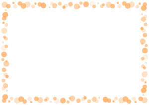 ドットのフレーム素材のフリーイラスト Clip art of dot paper frame