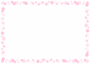 ドットのフレーム素材のフリーイラスト Clip art of dot paper frame