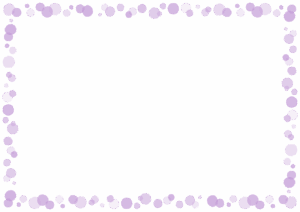 ドットのフレーム素材のフリーイラスト Clip art of dot paper frame