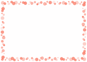 ドットのフレーム素材のフリーイラスト Clip art of dot paper frame