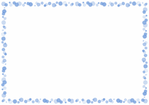 ドットのフレーム素材のフリーイラスト Clip art of dot paper frame