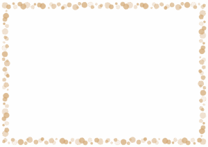 ドットのフレーム素材のフリーイラスト Clip art of dot paper frame