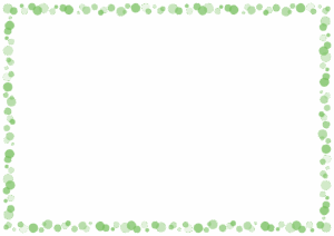 ドットのフレーム素材のフリーイラスト Clip art of dot paper frame