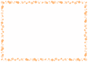 ドットのフレーム素材のフリーイラスト Clip art of dot paper frame