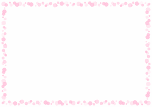 ドットのフレーム素材のフリーイラスト Clip art of dot paper frame