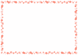 ドットのフレーム素材のフリーイラスト Clip art of dot paper frame