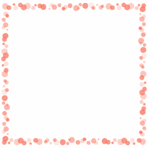 ドットの正方形フレーム素材のフリーイラスト Clip art of dot square frame