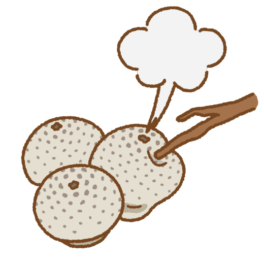 ホコリタケのイラスト